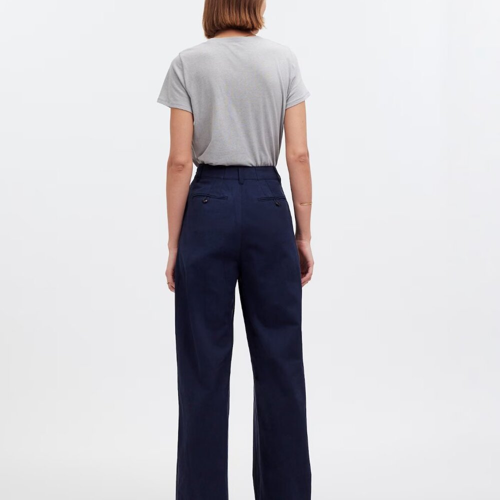 Madewell Harlow Wide-Leg Pant Size 4 Navy Deep Indigo - Picture 11 of 14